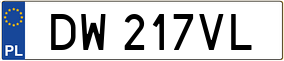 Truck License Plate